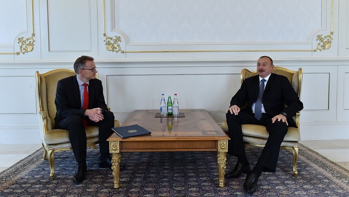 Ilham Aliyev receives credentials of incoming German ambassador